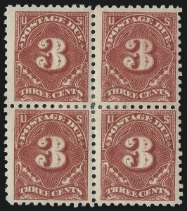 Sale 1037, Lot 2297, Postage Due Featuring Blocks and Plate Blocks (Scott J31-J75)