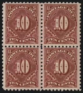 Sale 1037, Lot 2299, Postage Due Featuring Blocks and Plate Blocks (Scott J31-J75)