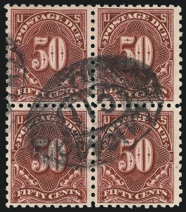 Sale 1037, Lot 2302, Postage Due Featuring Blocks and Plate Blocks (Scott J31-J75)