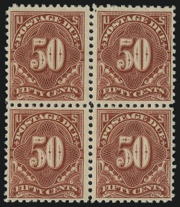 Sale 1037, Lot 2309, Postage Due Featuring Blocks and Plate Blocks (Scott J31-J75)