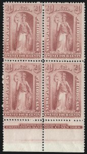 Sale 1037, Lot 2342, Officials, Newspapers & Periodicals, Parcel Post (O, PR, Q)