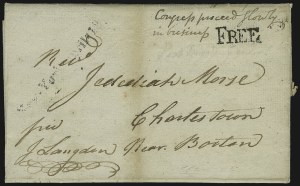 Sale 1037, Lot 2699, Autographs & Free Franks, Colonial, States, Waterway & Ship