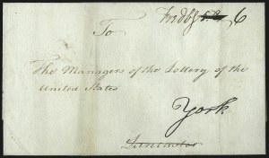 Sale 1037, Lot 2711, Autographs & Free Franks, Colonial, States, Waterway & Ship