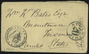 Sale 1037, Lot 2730, Autographs & Free Franks, Colonial, States, Waterway & Ship
