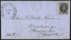 Sale 1037, Lot 2733, Postmasters` Provisional thru 1857 Issue