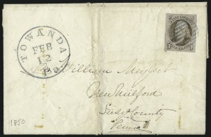 Sale 1037, Lot 2738, Postmasters` Provisional thru 1857 Issue