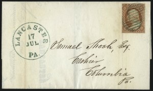 Sale 1037, Lot 2747, Postmasters` Provisional thru 1857 Issue