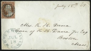 Sale 1037, Lot 2748, Postmasters` Provisional thru 1857 Issue