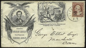 Sale 1037, Lot 2906, Slavery and the Civil War, Lincoln, Patriotics, Sanitary Fair