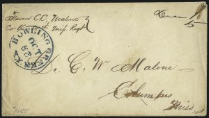 Sale 1037, Lot 2932, Confederate States Covers and Stamps