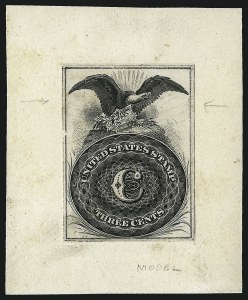 Sale 1040, Lot 1015, Essays and Proofs (Postmasters Provisionals thru 1869 Pictorial Issue)