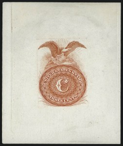 Sale 1040, Lot 1017, Essays and Proofs (Postmasters Provisionals thru 1869 Pictorial Issue)