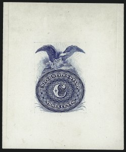 Sale 1040, Lot 1018, Essays and Proofs (Postmasters Provisionals thru 1869 Pictorial Issue)