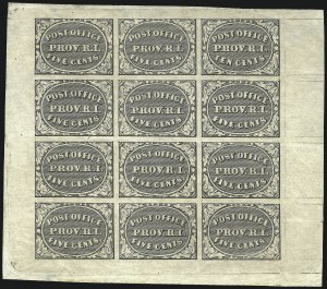 Sale 1040, Lot 1150, Postmasters Provisionals