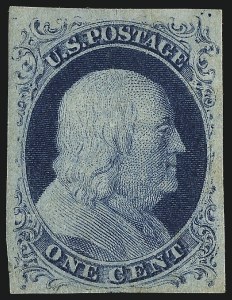 Sale 1040, Lot 1184, 1c-12c 1851-56 Issue (Scott 5A-17)