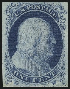 Sale 1040, Lot 1185, 1c-12c 1851-56 Issue (Scott 5A-17)
