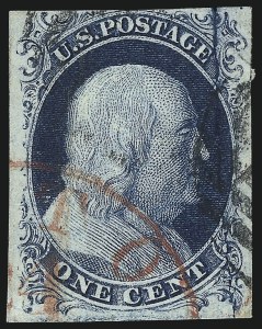 Sale 1040, Lot 1186, 1c-12c 1851-56 Issue (Scott 5A-17)
