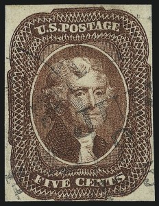 Sale 1040, Lot 1201, 1c-12c 1851-56 Issue (Scott 5A-17)