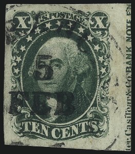 Sale 1040, Lot 1205, 1c-12c 1851-56 Issue (Scott 5A-17)