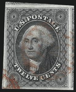 Sale 1040, Lot 1215, 1c-12c 1851-56 Issue (Scott 5A-17)