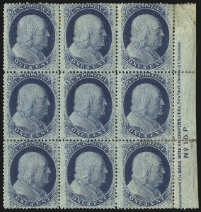 Sale 1040, Lot 1227, 1c-3c 1857-60 Issue (Scott 18-26A)