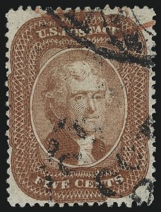 Sale 1040, Lot 1237, 5c-10c 1857-60 Issue (Scott 27-35)