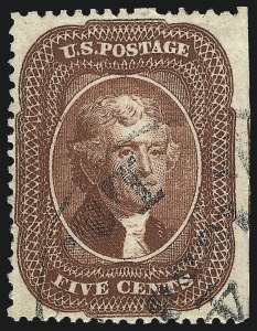Sale 1040, Lot 1241, 5c-10c 1857-60 Issue (Scott 27-35)