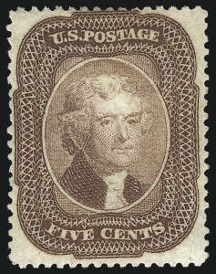Sale 1040, Lot 1242, 5c-10c 1857-60 Issue (Scott 27-35)
