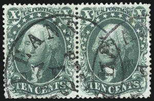 Sale 1040, Lot 1251, 5c-10c 1857-60 Issue (Scott 27-35)