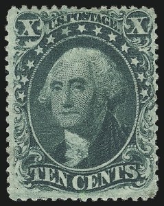 Sale 1040, Lot 1252, 5c-10c 1857-60 Issue (Scott 27-35)