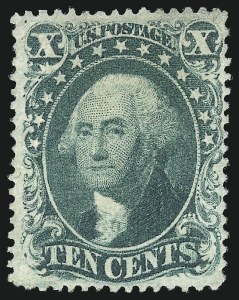 Sale 1040, Lot 1253, 5c-10c 1857-60 Issue (Scott 27-35)