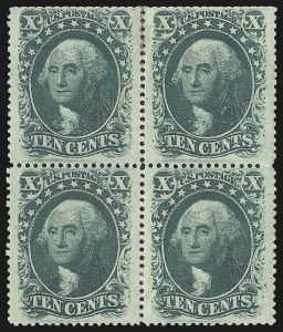 Sale 1040, Lot 1257, 5c-10c 1857-60 Issue (Scott 27-35)
