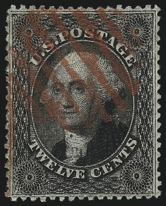Sale 1040, Lot 1259, 12c-90c 1857-60 Issue (Scott 36B-39)