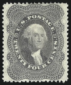 Sale 1040, Lot 1261, 12c-90c 1857-60 Issue (Scott 36B-39)