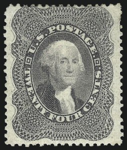 Sale 1040, Lot 1262, 12c-90c 1857-60 Issue (Scott 36B-39)
