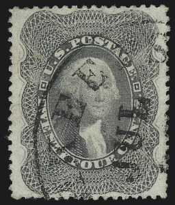 Sale 1040, Lot 1263, 12c-90c 1857-60 Issue (Scott 36B-39)