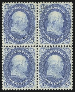 Sale 1040, Lot 1286, 1861-66 Issue and Encased Postage (Scott 56-78)