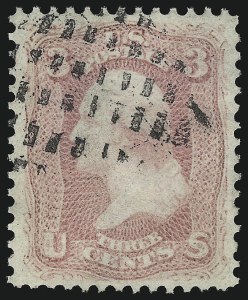 Sale 1040, Lot 1287, 1861-66 Issue and Encased Postage (Scott 56-78)