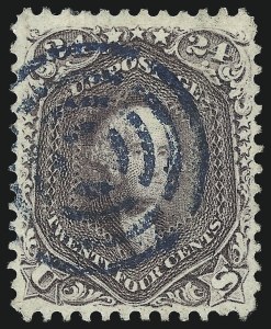 Sale 1040, Lot 1291, 1861-66 Issue and Encased Postage (Scott 56-78)
