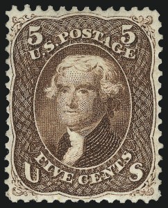 Sale 1040, Lot 1300, 1861-66 Issue and Encased Postage (Scott 56-78)