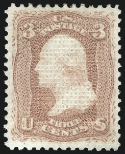 Sale 1040, Lot 1309, 1867-68 Grilled Issue (Scott 83-101)