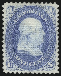 Sale 1040, Lot 1334, 1867-68 Grilled Issue (Scott 83-101)