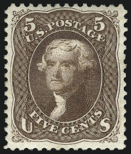 Sale 1040, Lot 1351, 1875 Re-Issue of 1861-66 Issue (Scott 102-111)