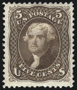 Sale 1040, Lot 1352, 1875 Re-Issue of 1861-66 Issue (Scott 102-111)