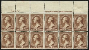 Sale 1040, Lot 1451, 1879-88 Bank Note Issues (Scott 182-218)
