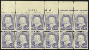 Sale 1040, Lot 1453, 1879-88 Bank Note Issues (Scott 182-218)