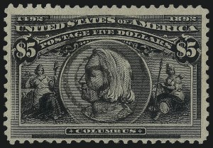 Sale 1040, Lot 1473, 1893 Columbian Issue, 1c thru 50c, Singles (Scott 230-240)