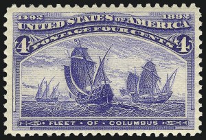 Sale Number 1040, Lot Number 1480, 1893 Columbian Issue, 1c thru 50c, Singles (Scott 230-240)