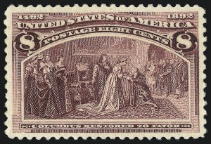 Sale 1040, Lot 1485, 1893 Columbian Issue, 1c thru 50c, Singles (Scott 230-240)