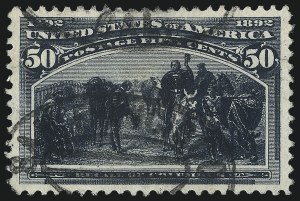 Sale Number 1040, Lot Number 1493, 1893 Columbian Issue, 1c thru 50c, Singles (Scott 230-240)